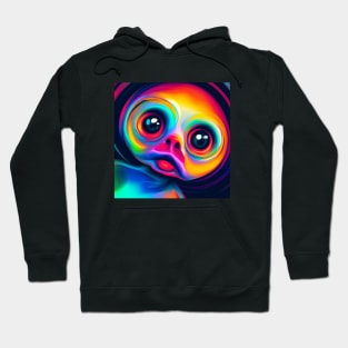 Psychedelic Alien is Mesmerized Hoodie